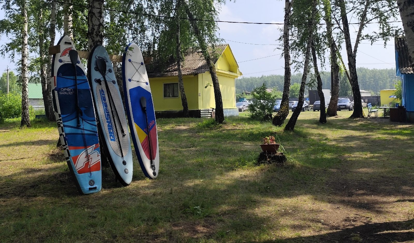 Сапборды на озере Калды